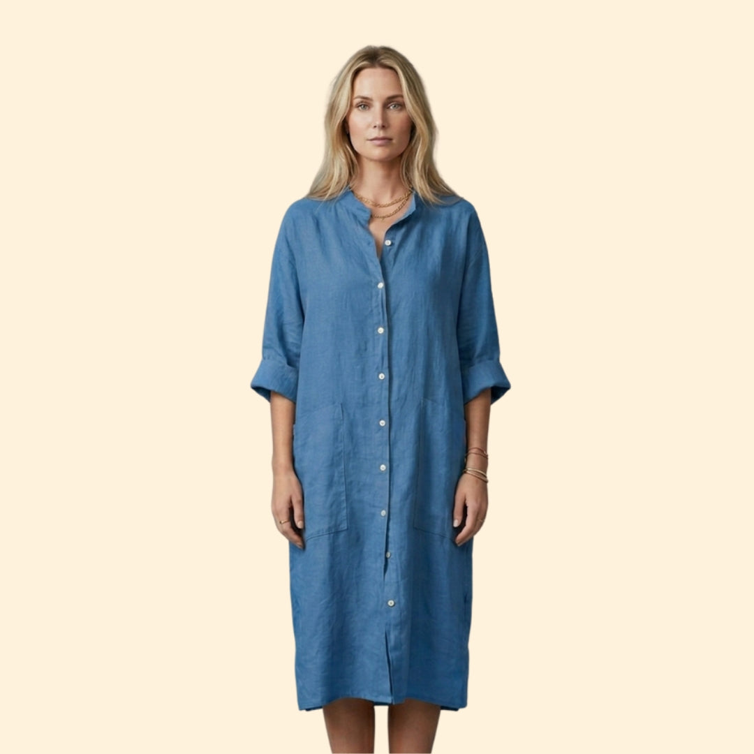 Women's Relaxed Button Dress