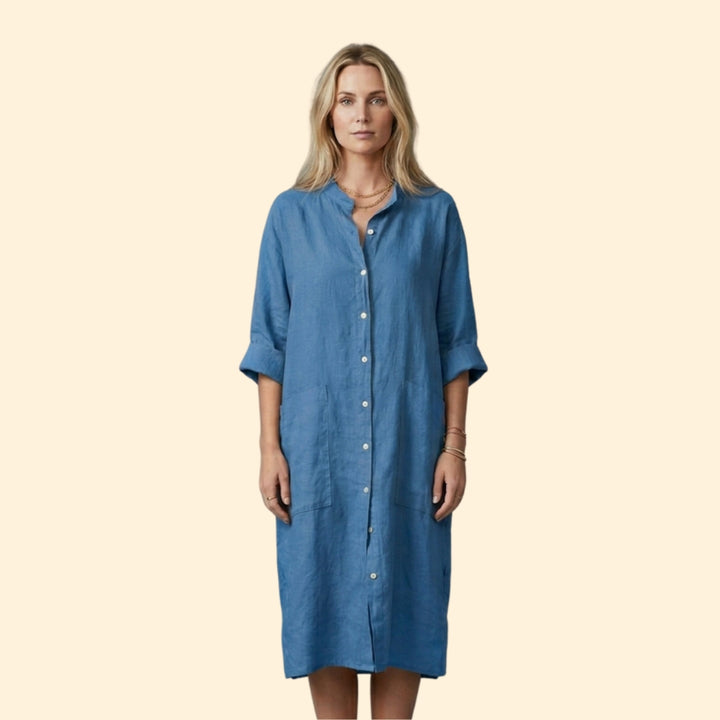 Women's Relaxed Button Dress