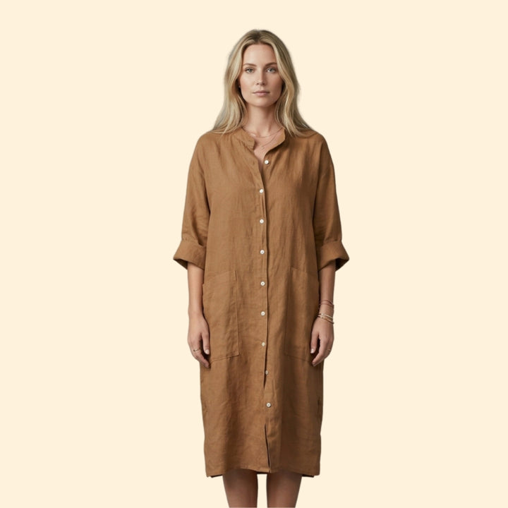 Women's Relaxed Button Dress