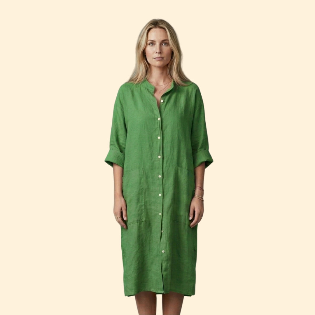 Women's Relaxed Button Dress
