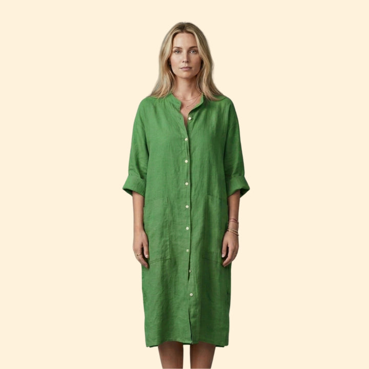 Women's Relaxed Button Dress