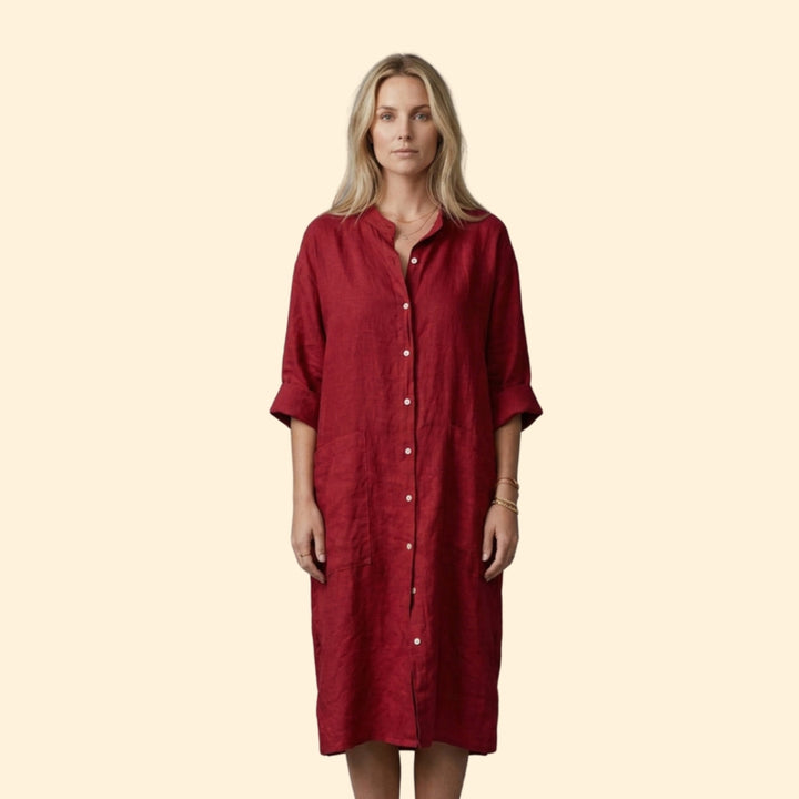 Women's Relaxed Button Dress