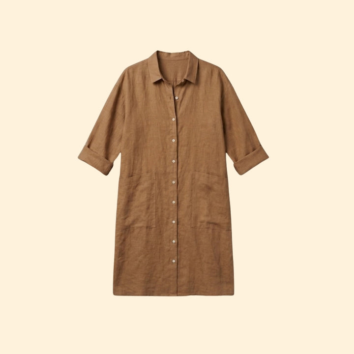 Women's Relaxed Button Dress