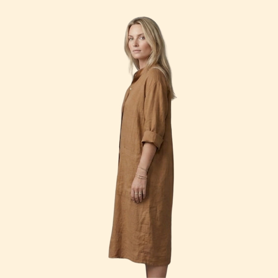 Women's Relaxed Button Dress