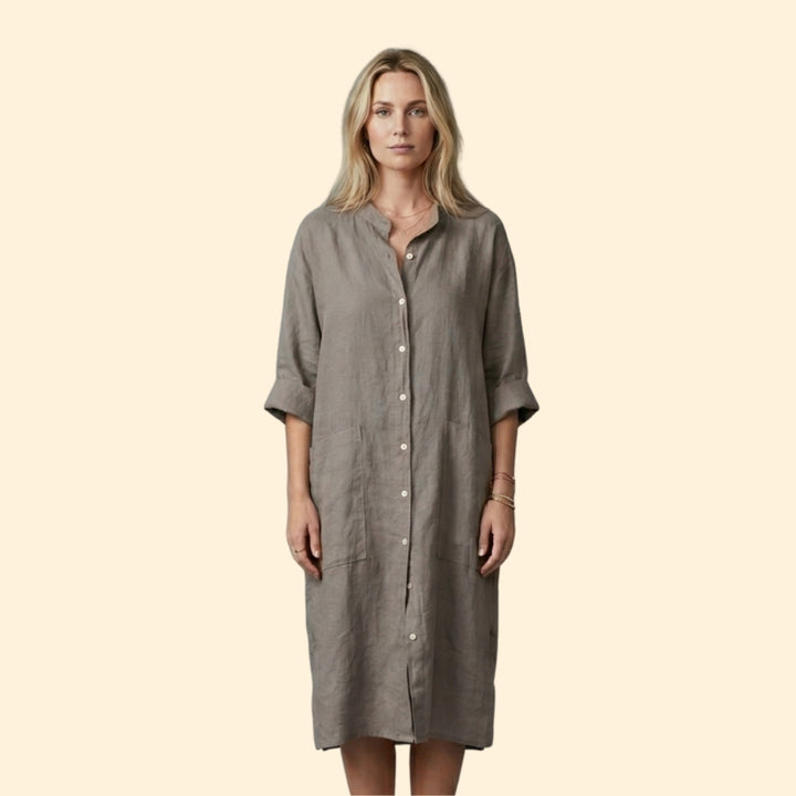 Women's Relaxed Button Dress