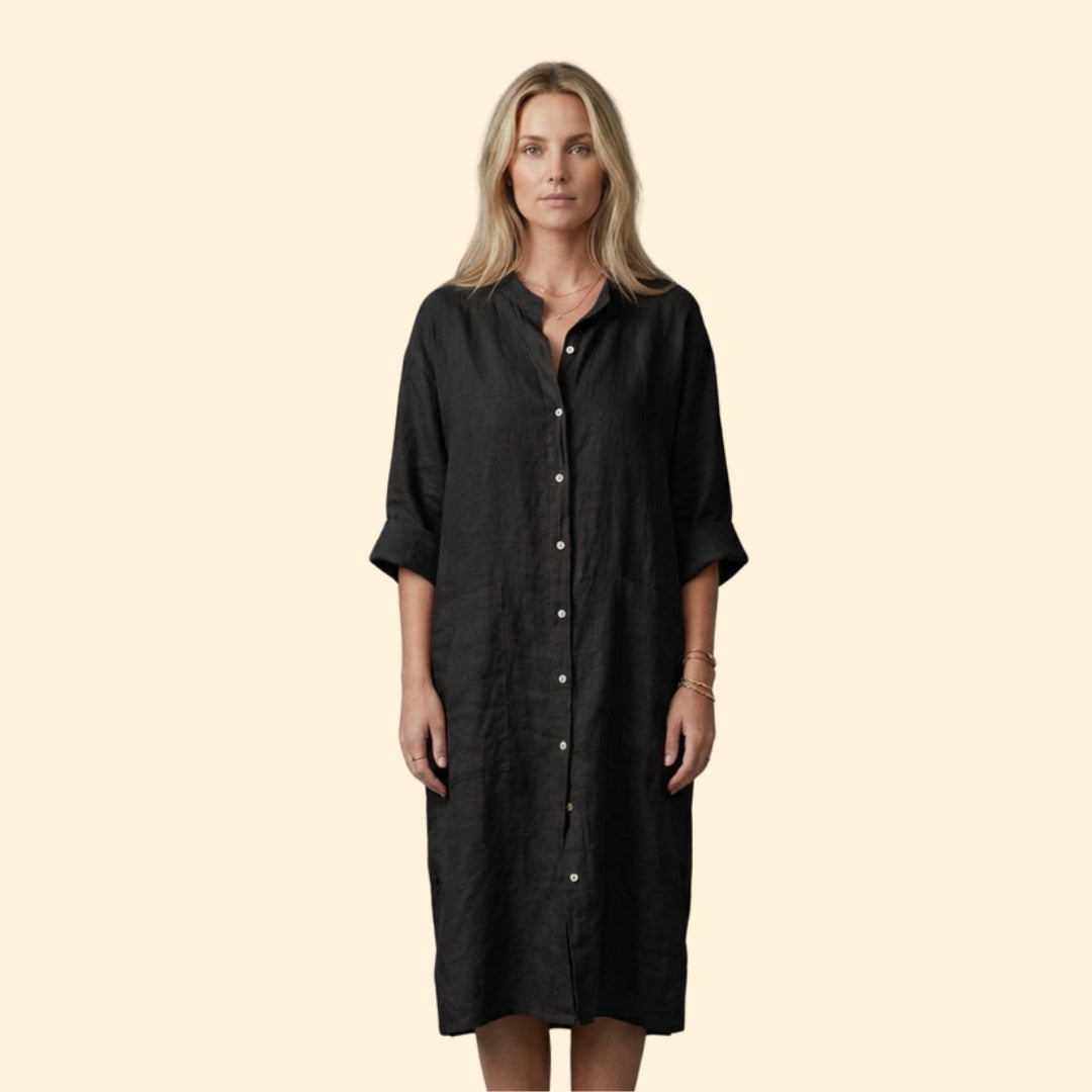 Women's Relaxed Button Dress
