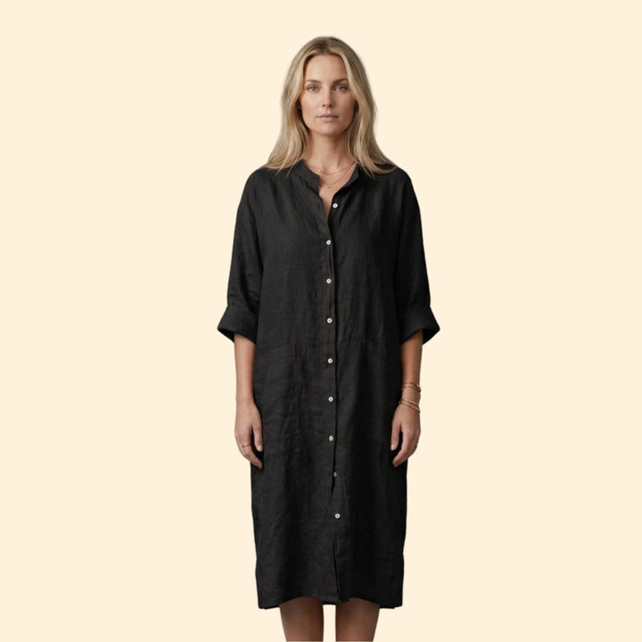 Women's Relaxed Button Dress