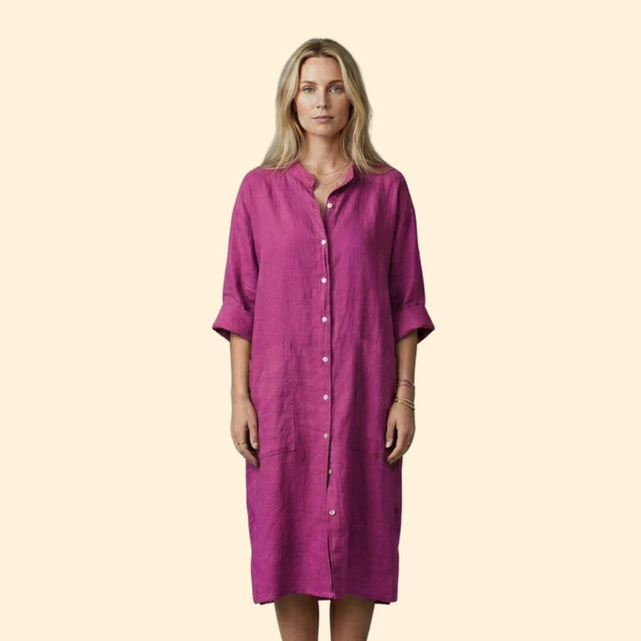 Women's Relaxed Button Dress