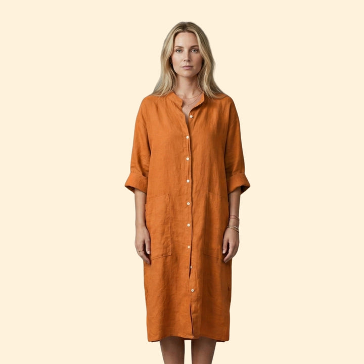 Women's Relaxed Button Dress