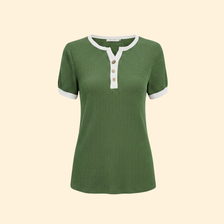 Women's Relaxed Button T-Shirt