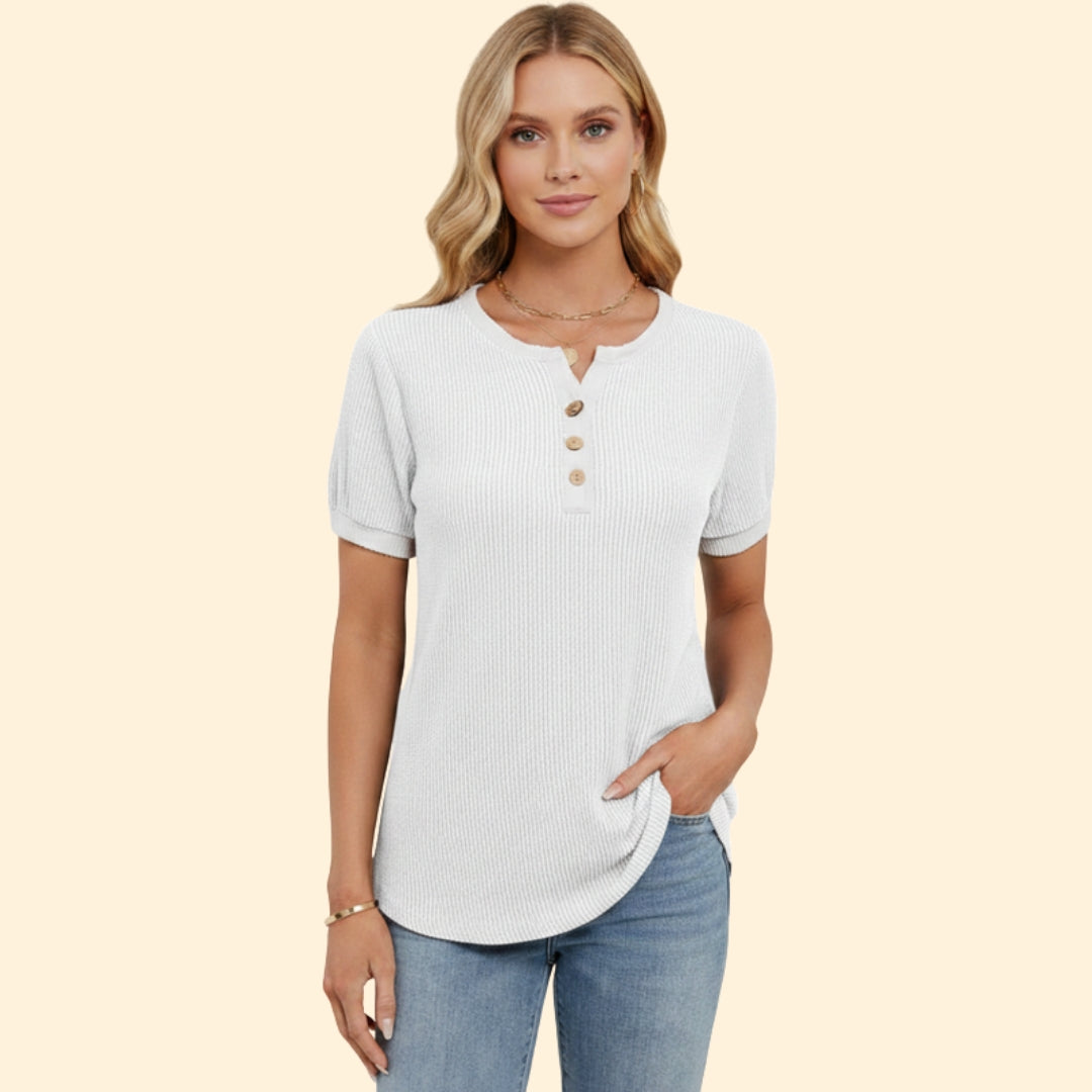 Women's Relaxed Button T-Shirt