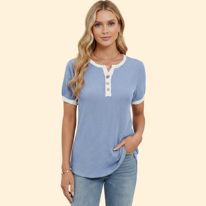 Women's Relaxed Button T-Shirt