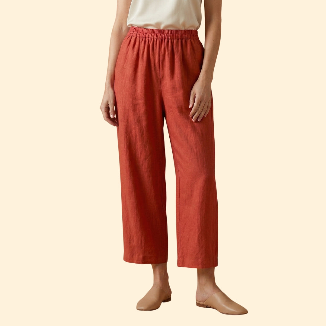 Women's Relaxed Cotton Trousers