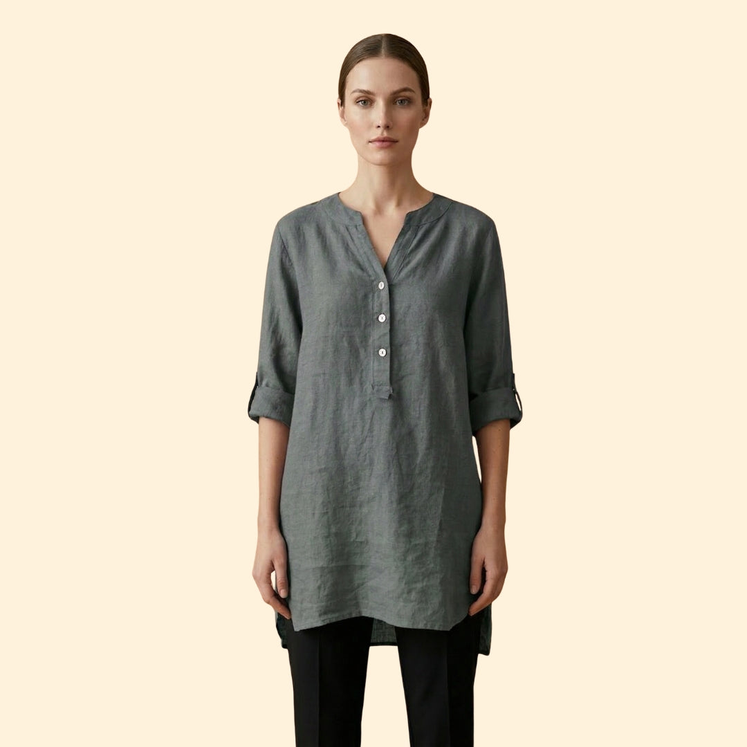 Women's Relaxed Linen Blouse