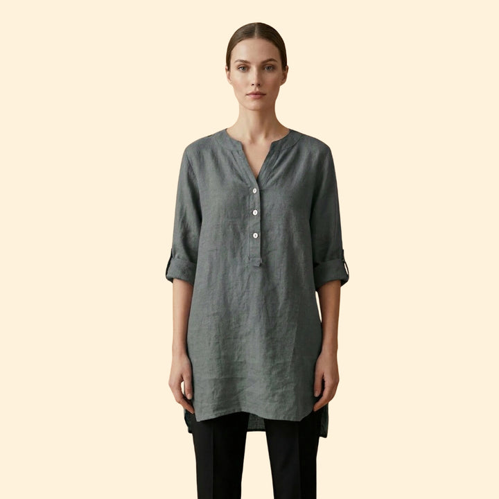 Women's Relaxed Linen Blouse