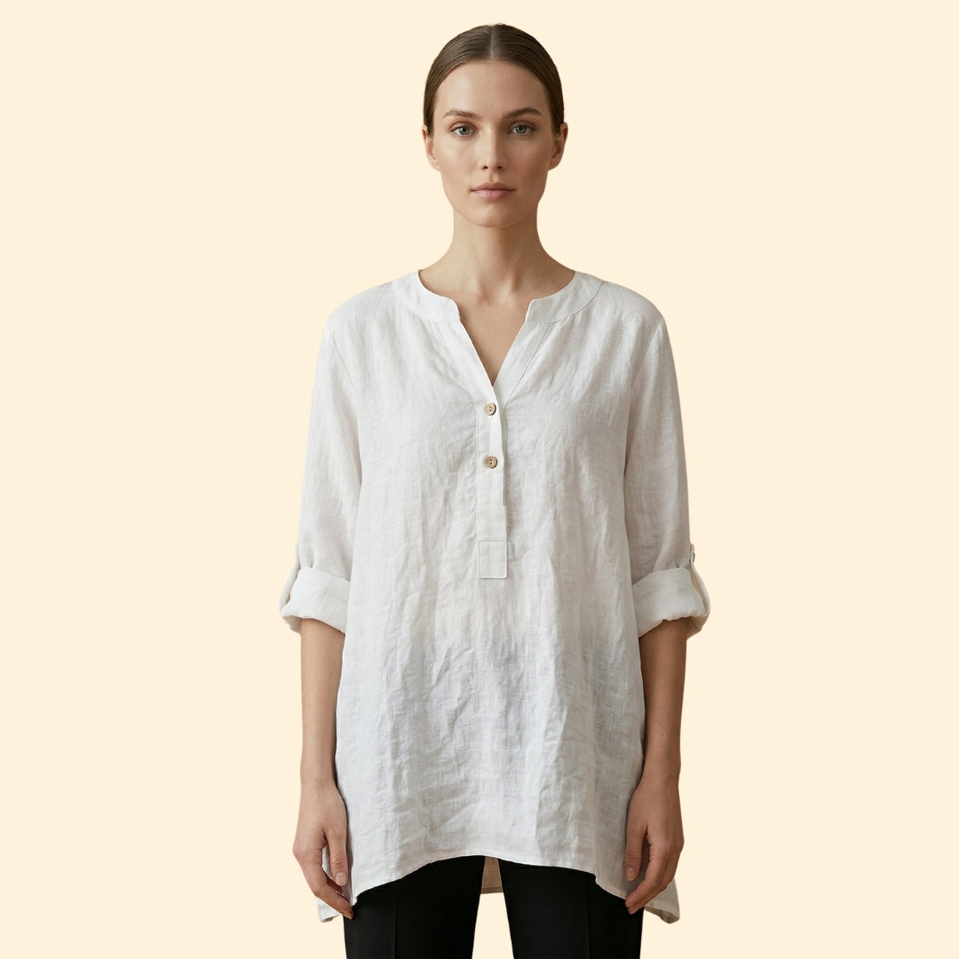 Women's Relaxed Linen Blouse