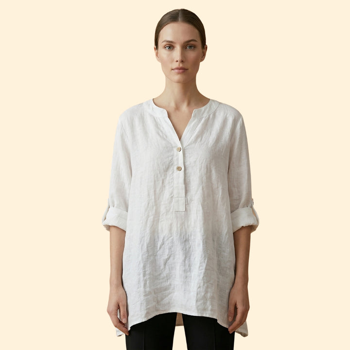 Women's Relaxed Linen Blouse