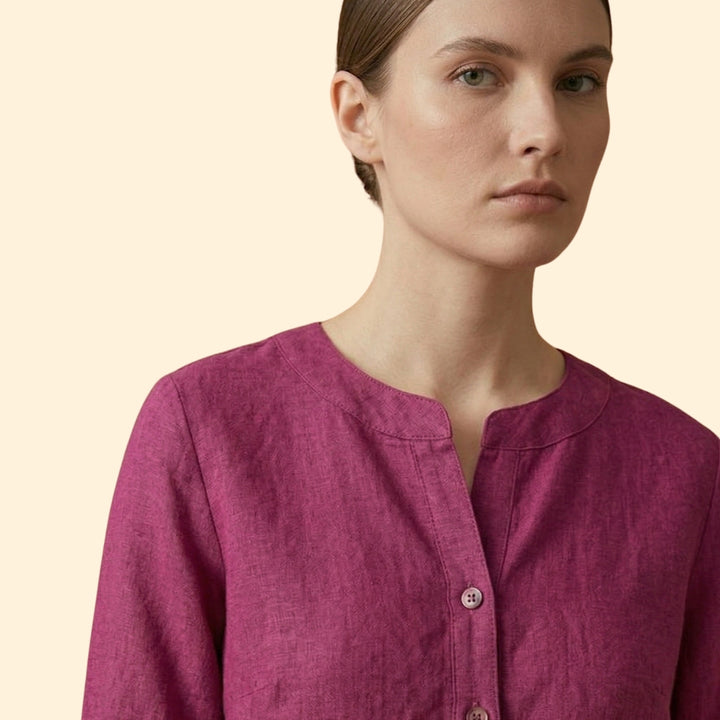 Women's Relaxed Linen Blouse