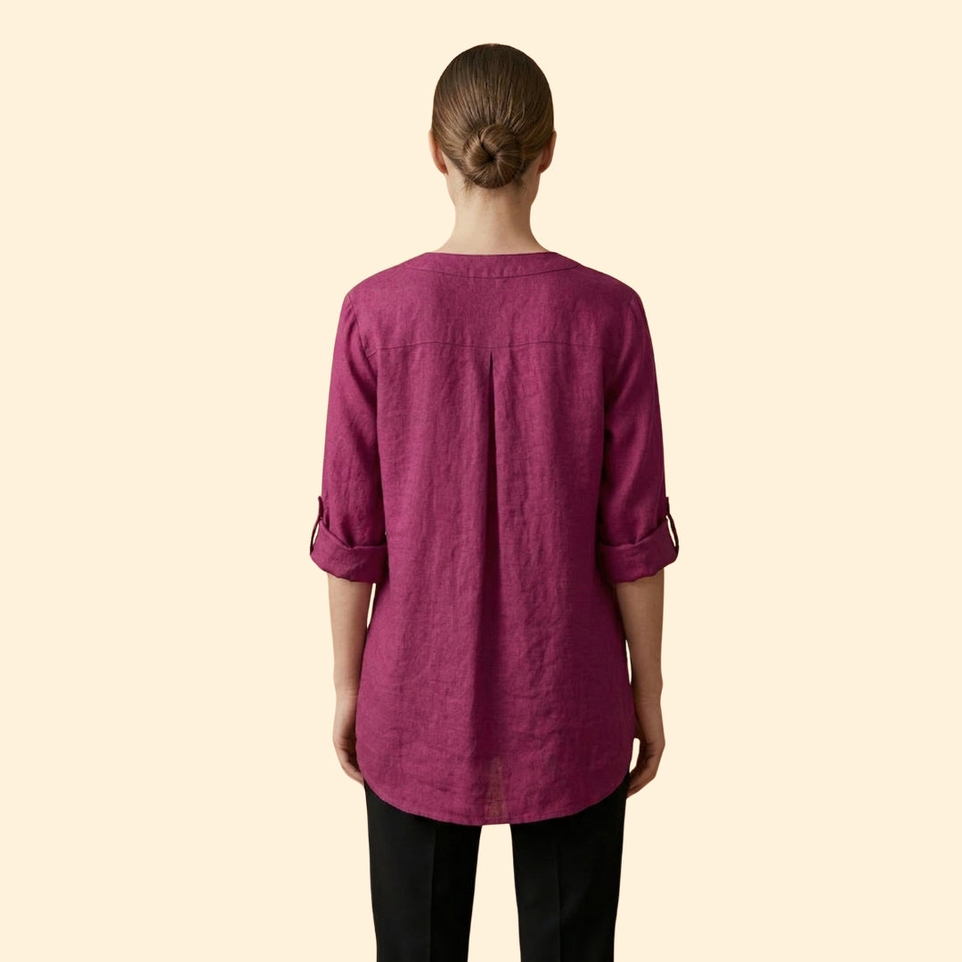 Women's Relaxed Linen Blouse