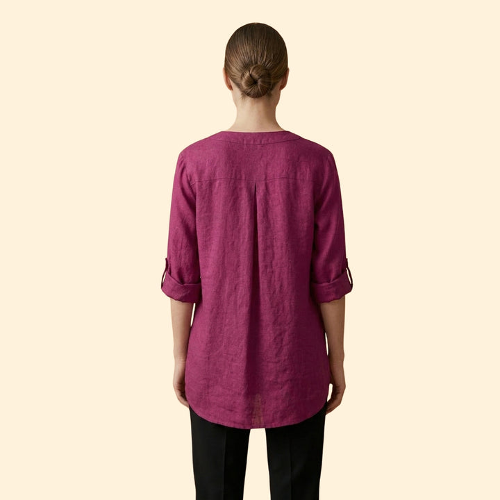 Women's Relaxed Linen Blouse