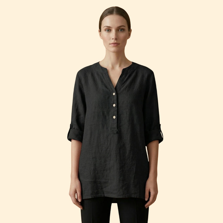 Women's Relaxed Linen Blouse