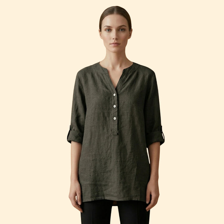 Women's Relaxed Linen Blouse