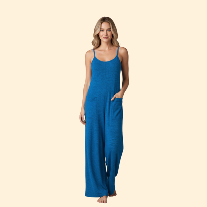 Women's Relaxed Spaghetti Strap Jumpsuit