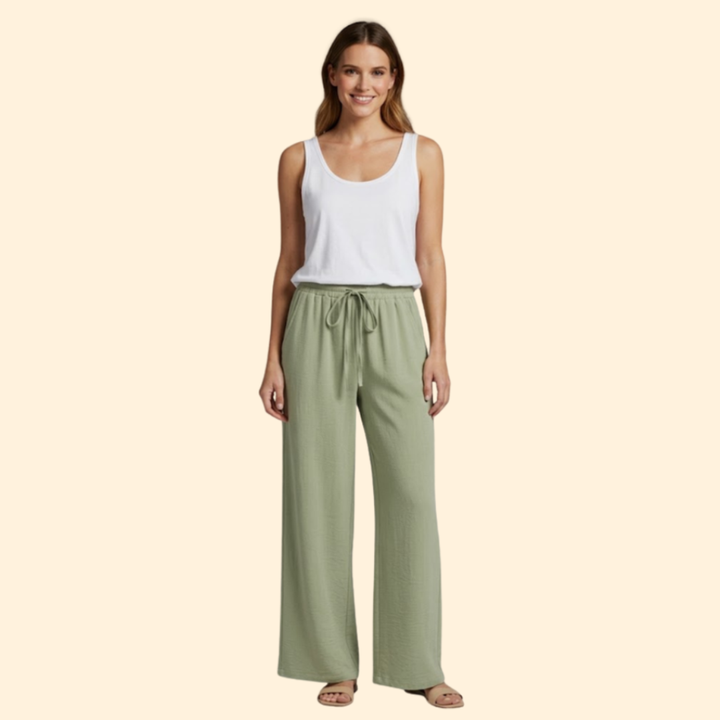 Women's Relaxed Wide-Leg Trousers