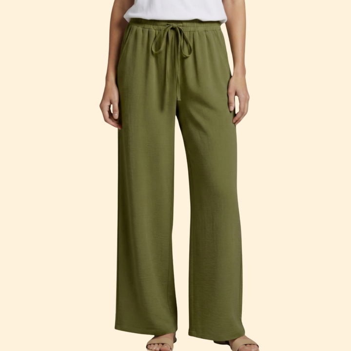 Women's Relaxed Wide-Leg Trousers