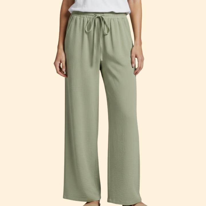 Women's Relaxed Wide-Leg Trousers