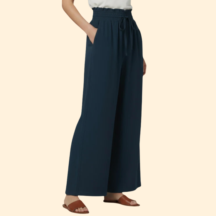 Women's Relaxed Wide-Leg Trousers