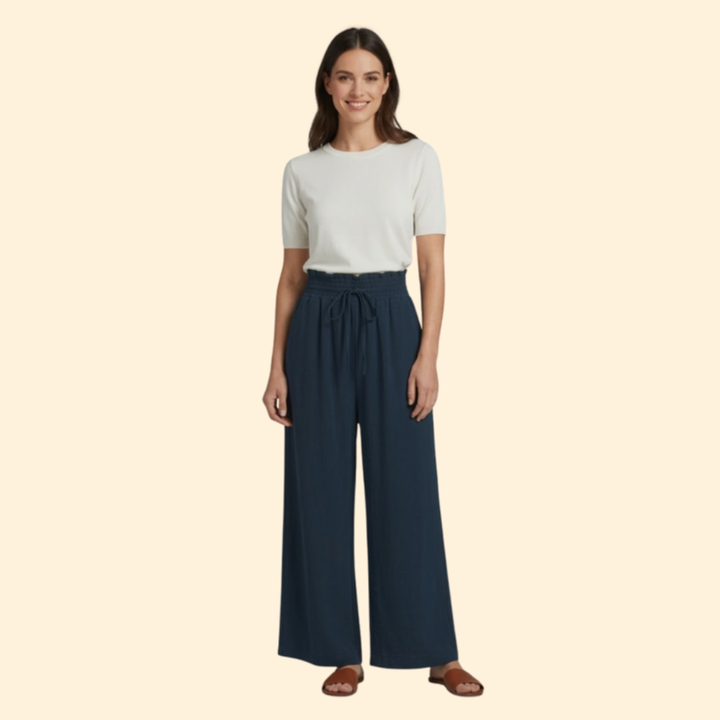 Women's Relaxed Wide-Leg Trousers