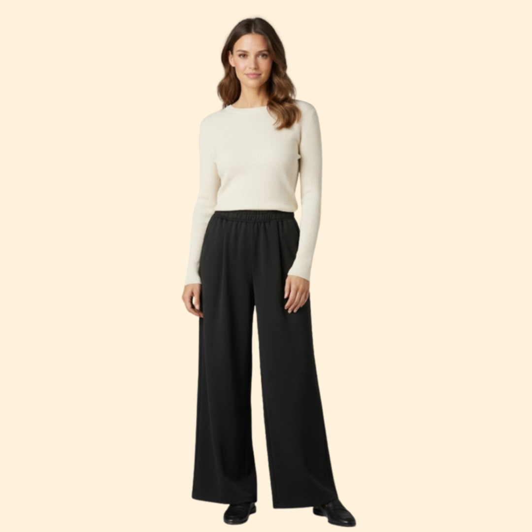 Women's Relaxed Wide-Leg Trousers