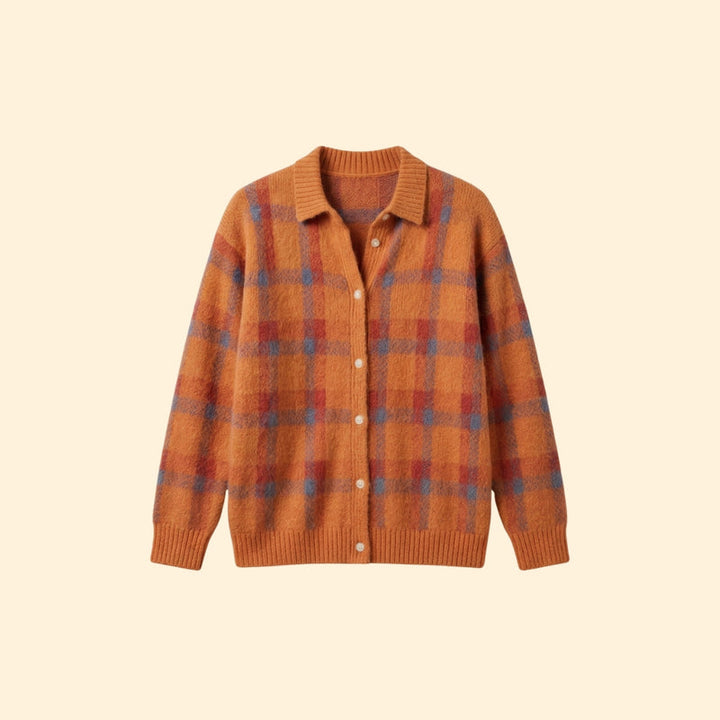 Women's Retro Check Sweater