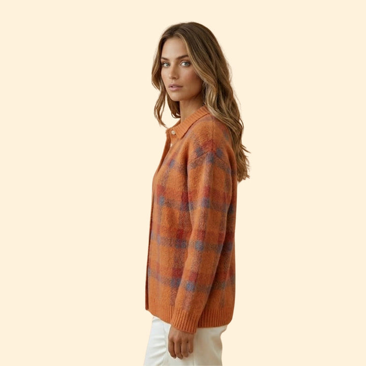 Women's Retro Check Sweater