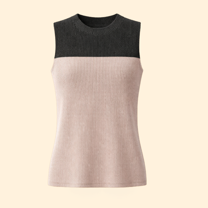 Women’s Ribbed Colorblock Top