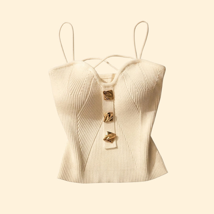 Women's Ribbed Corset Top