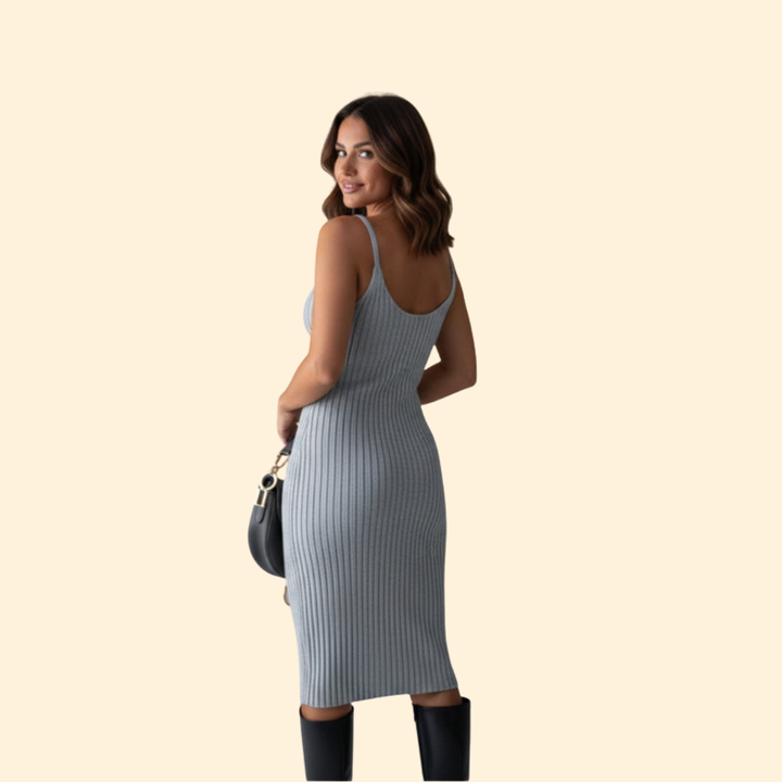 Women's Ribbed Knitted Dress