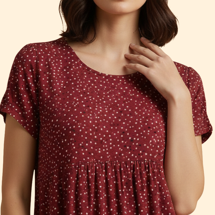 Women's Round Neck Wedding Guest Dress