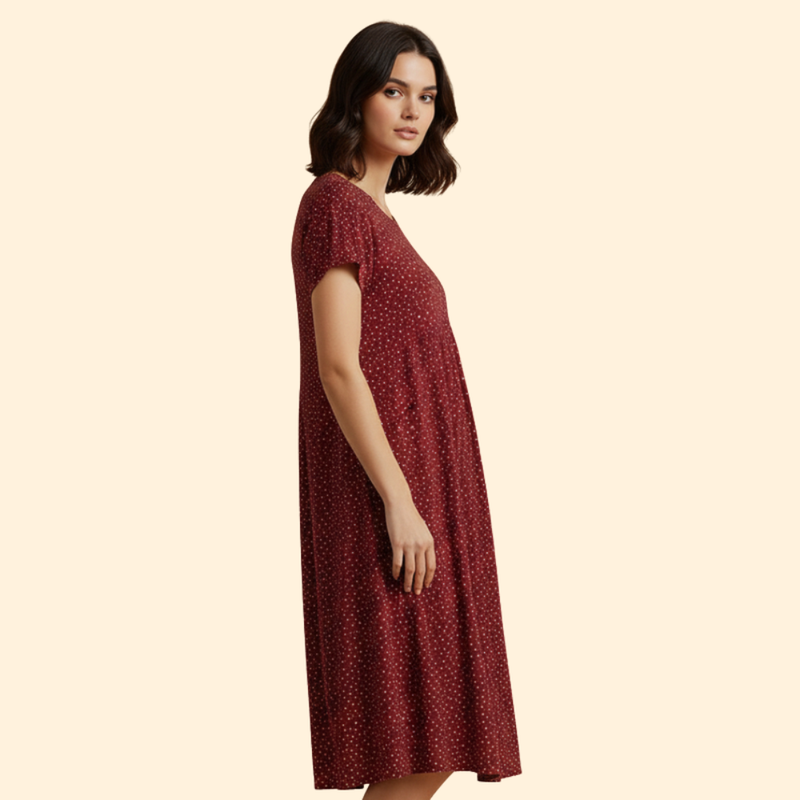 Women's Round Neck Wedding Guest Dress