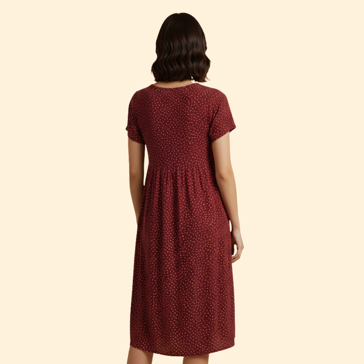 Women's Round Neck Wedding Guest Dress
