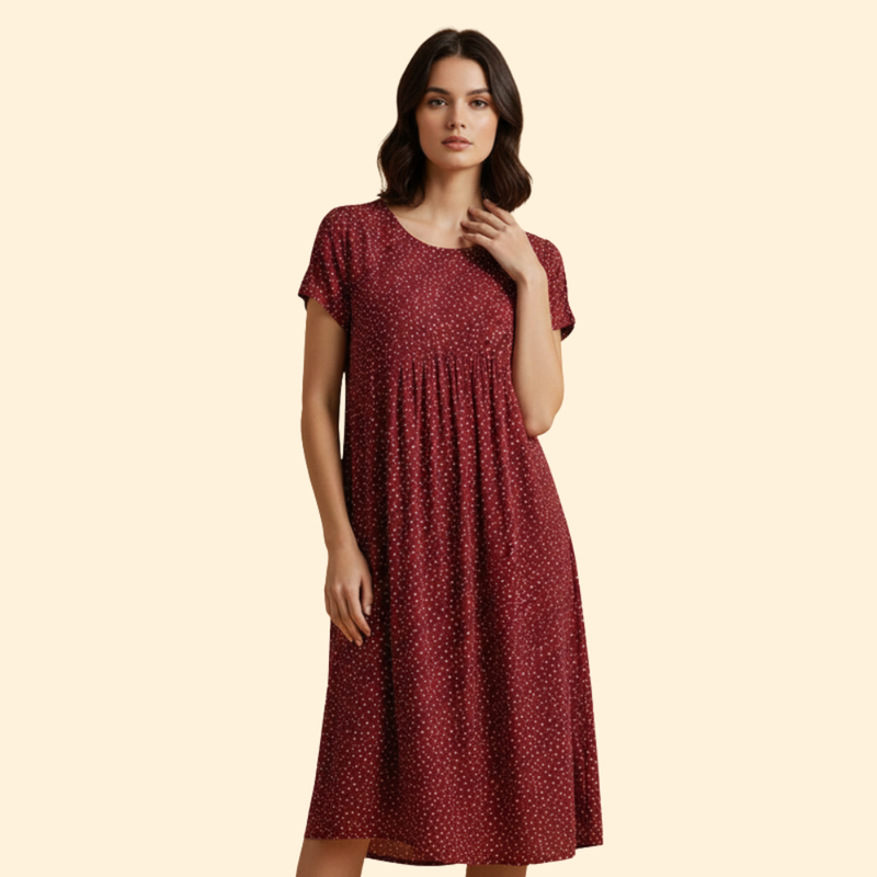 Women's Round Neck Wedding Guest Dress