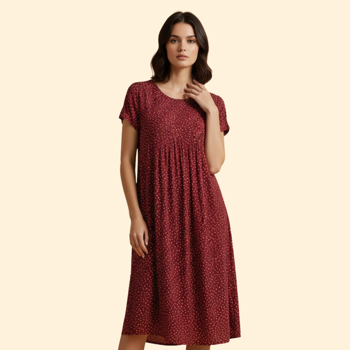 Women's Round Neck Wedding Guest Dress