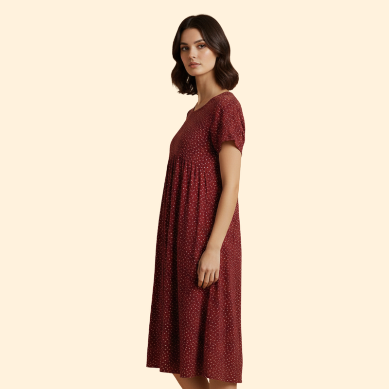 Women's Round Neck Wedding Guest Dress