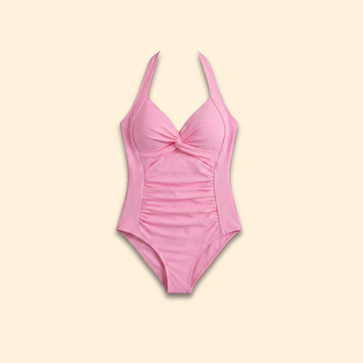 Women's Ruched Halter Swimsuit