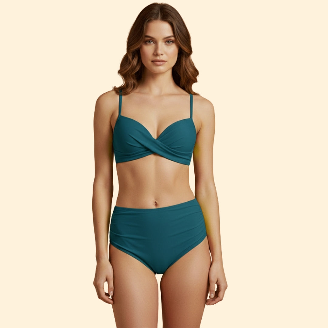 Women's Ruched High-Waist Bikini