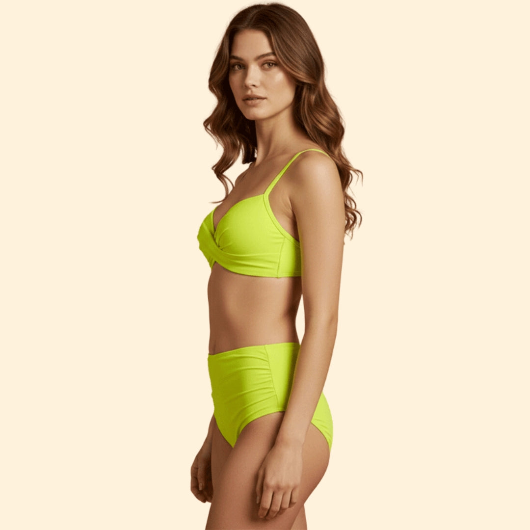 Women's Ruched High-Waist Bikini