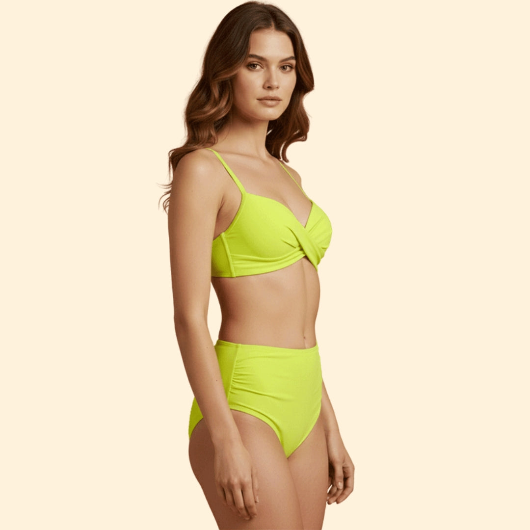 Women's Ruched High-Waist Bikini