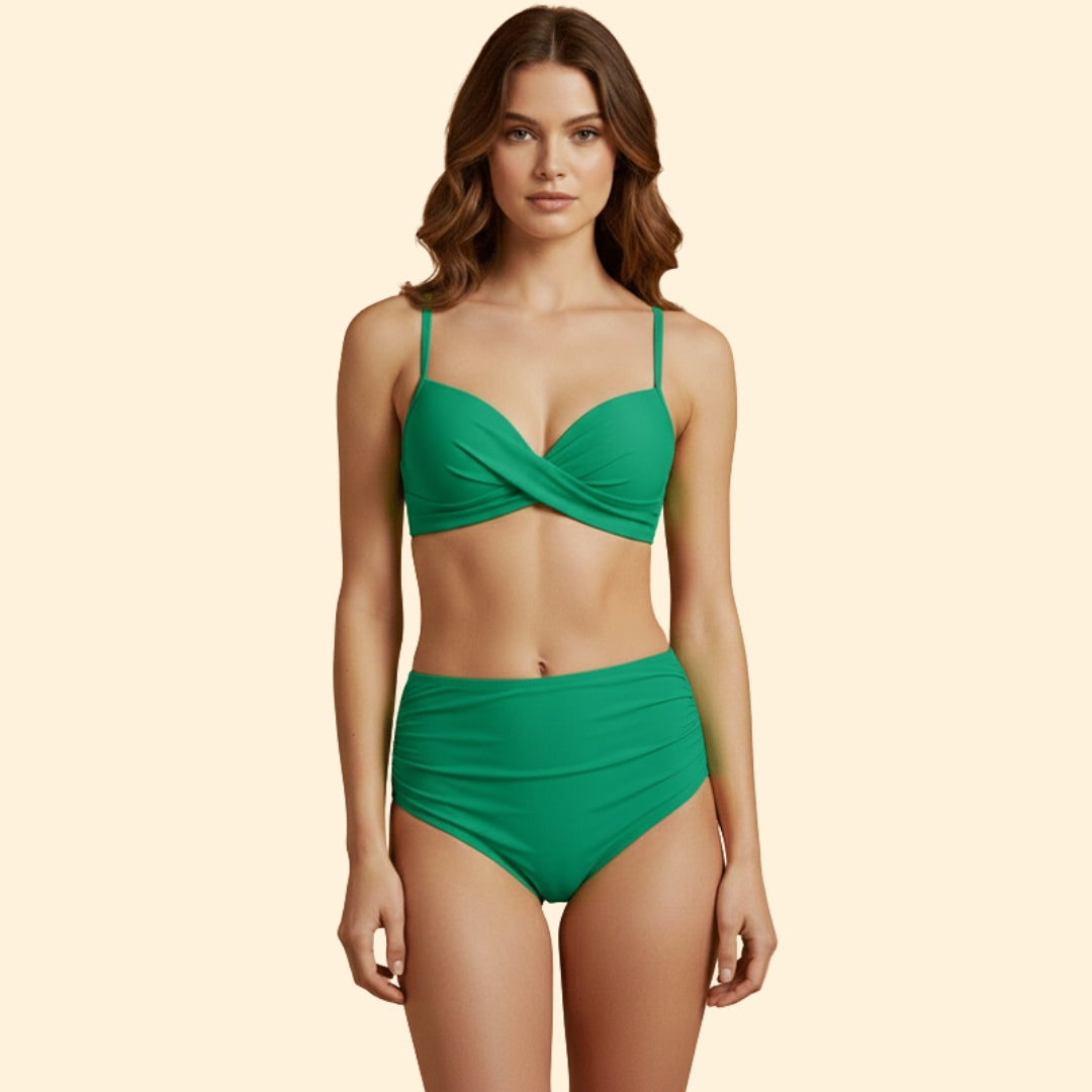 Women's Ruched High-Waist Bikini
