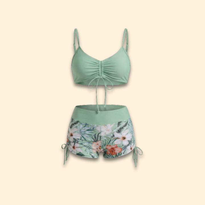 Women's Ruched Top Bikini Set
